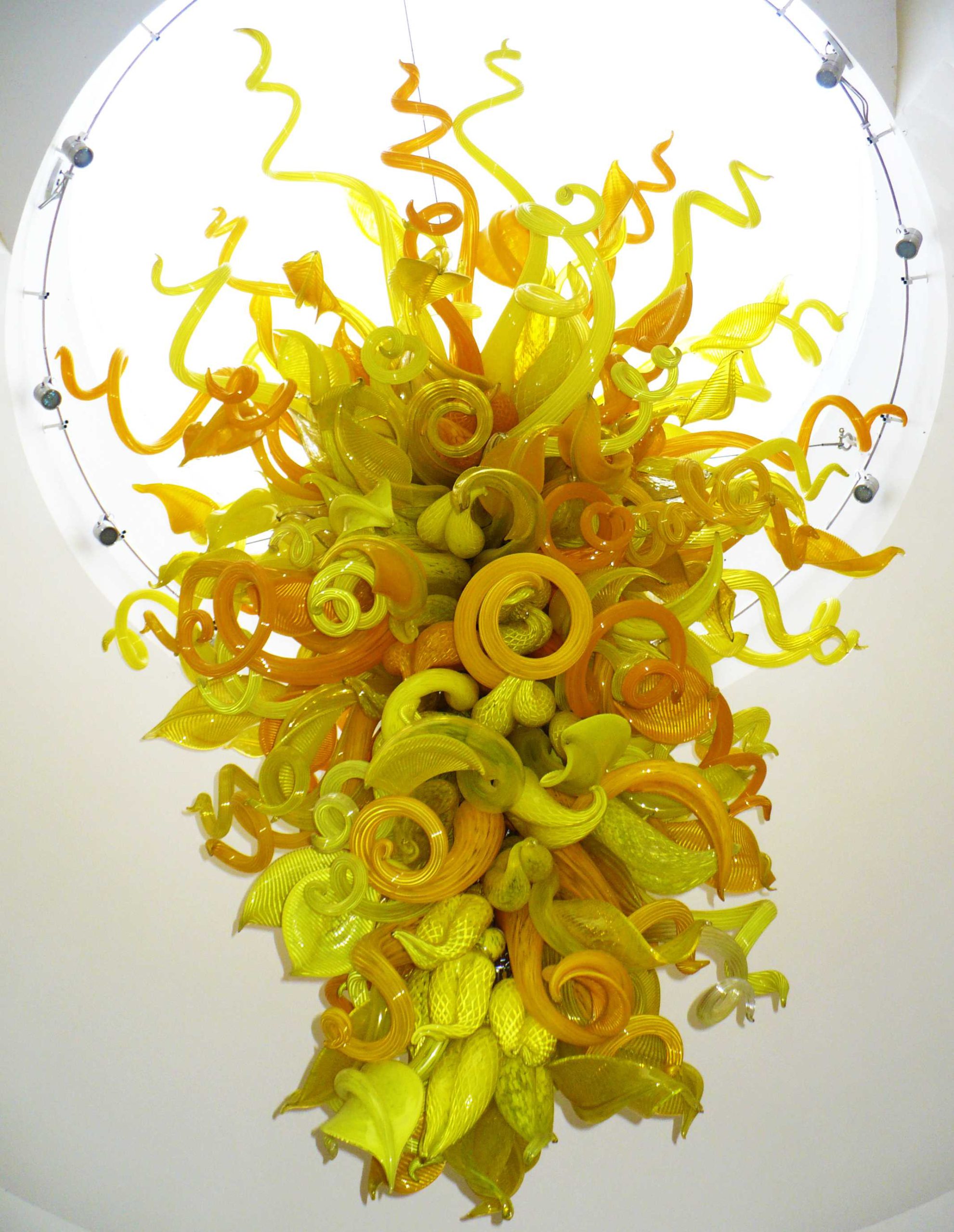 Beacon Gold Chandelier by Dale Chihuly